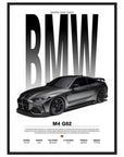 BMW M4 G82 Competition art for fashion - SKANDINAVER