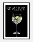 Gin & Tonic art frame Poster for fashion - SKANDINAVER