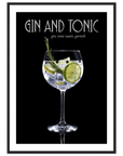 Gin & Tonic art frame Poster for fashion - SKANDINAVER
