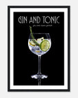 Gin & Tonic art frame Poster for fashion - SKANDINAVER