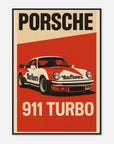 Porsche 911 Turbo Mporsche 911 turbo classic racing poster - SKANDINAVER
