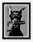 west - oslo - doberman art frame for fashion - SKANDINAVER