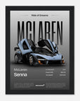 Mc Laren Senna art for fashion