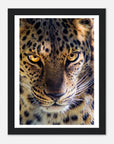 Fearless Leopard art frame poster