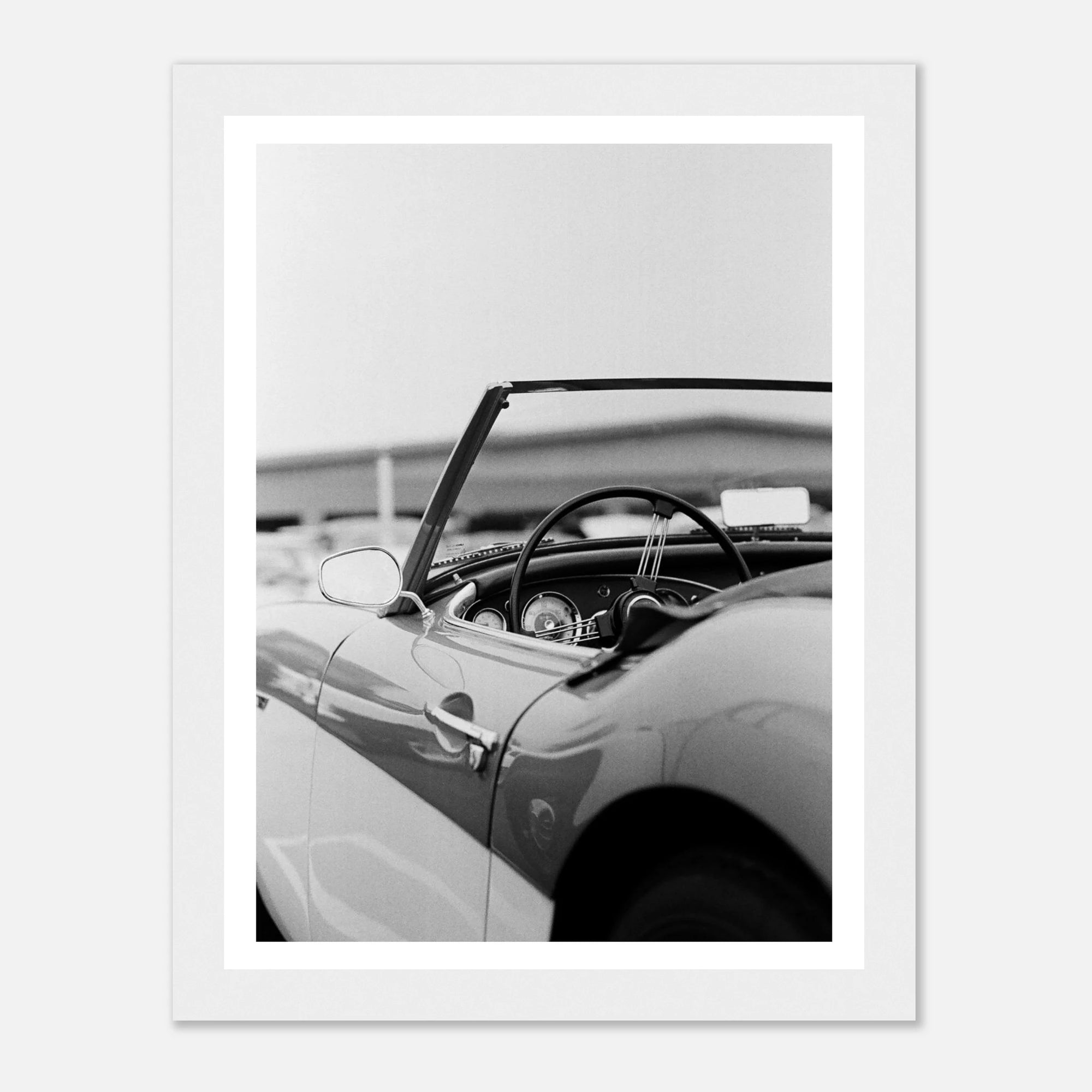 Vintage car cabriolet art frame