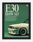 bmw - e30 - m3 - retro - racing - poster - SKANDINAVER