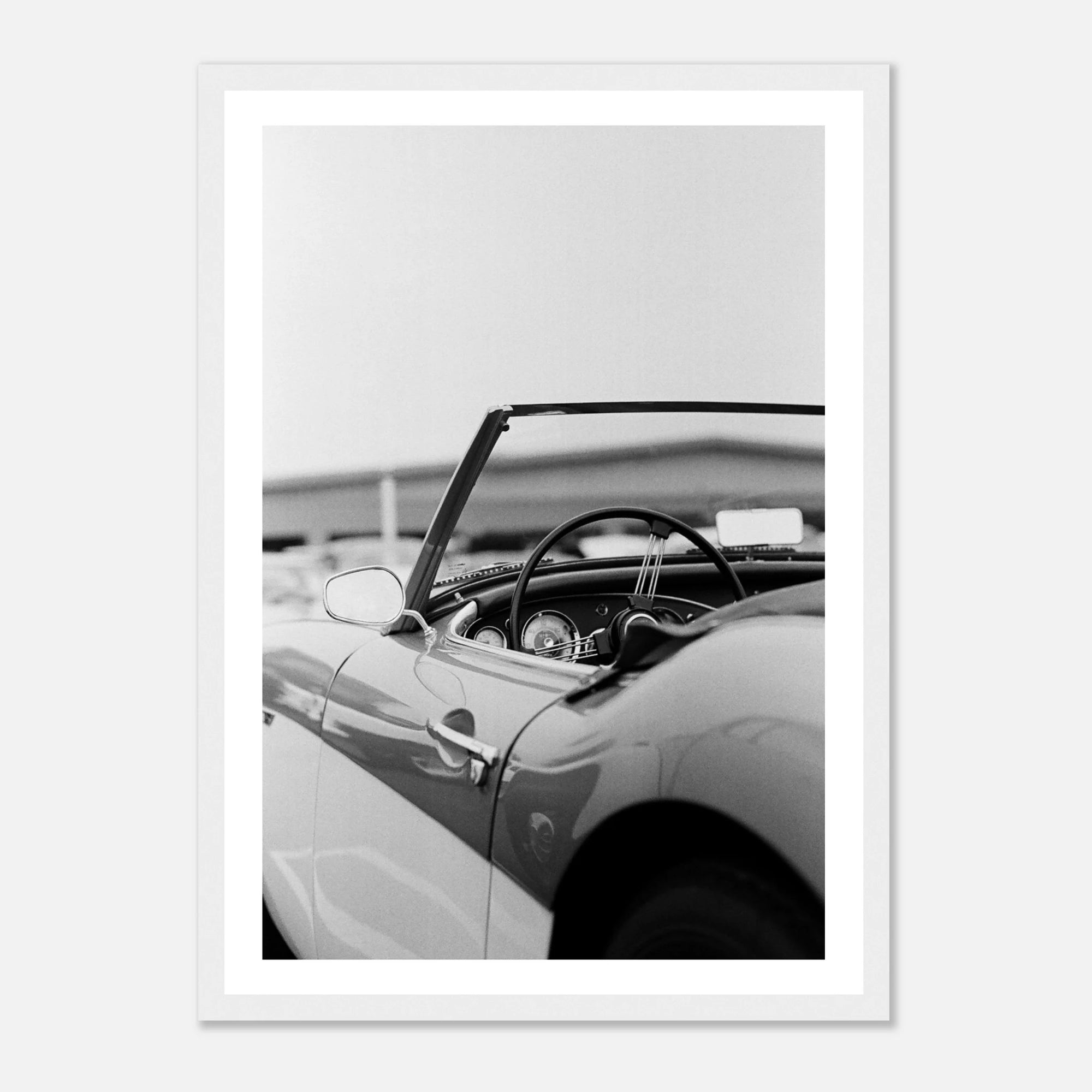 Vintage car cabriolet art frame