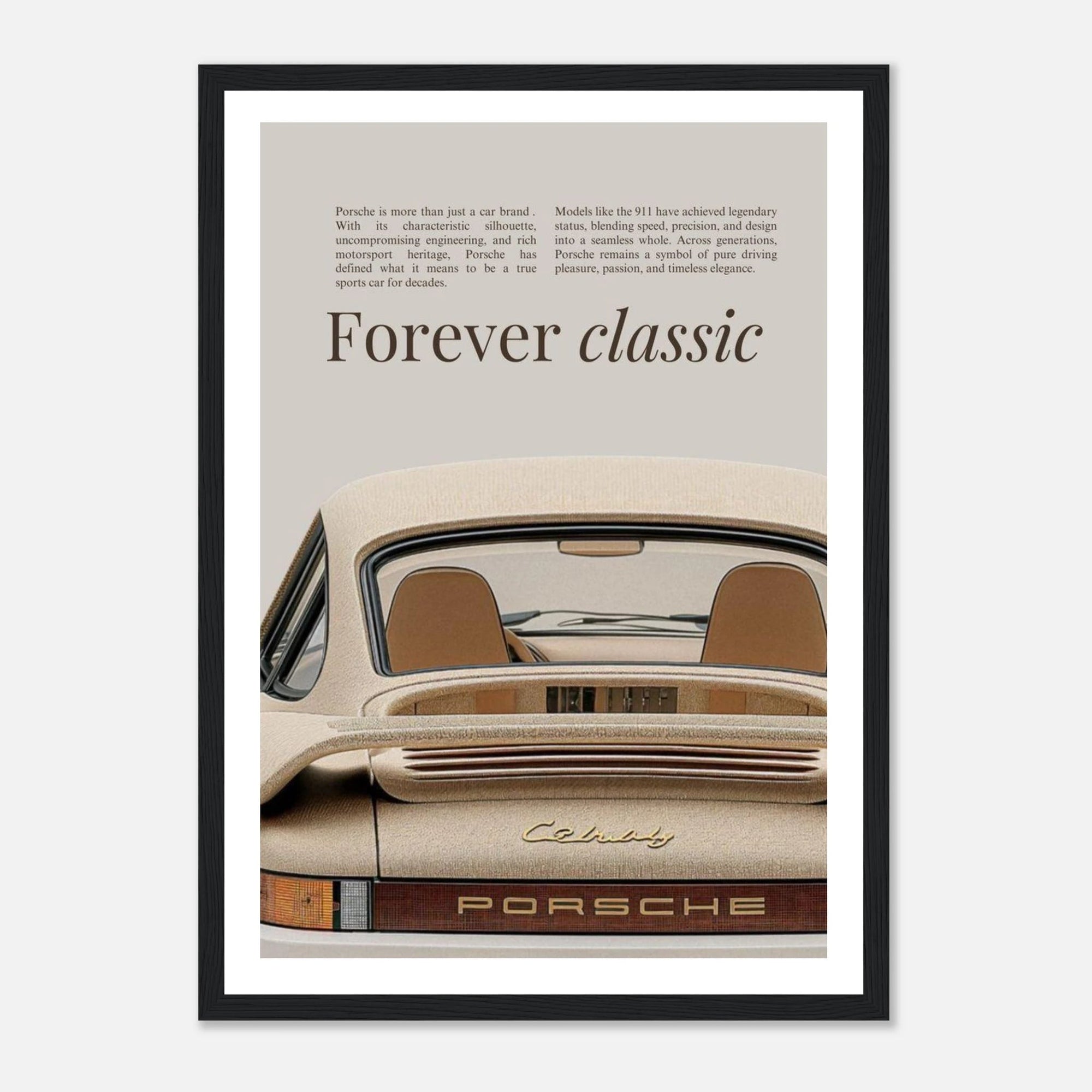 Forever Classic Porsche art frame - SKANDINAVER