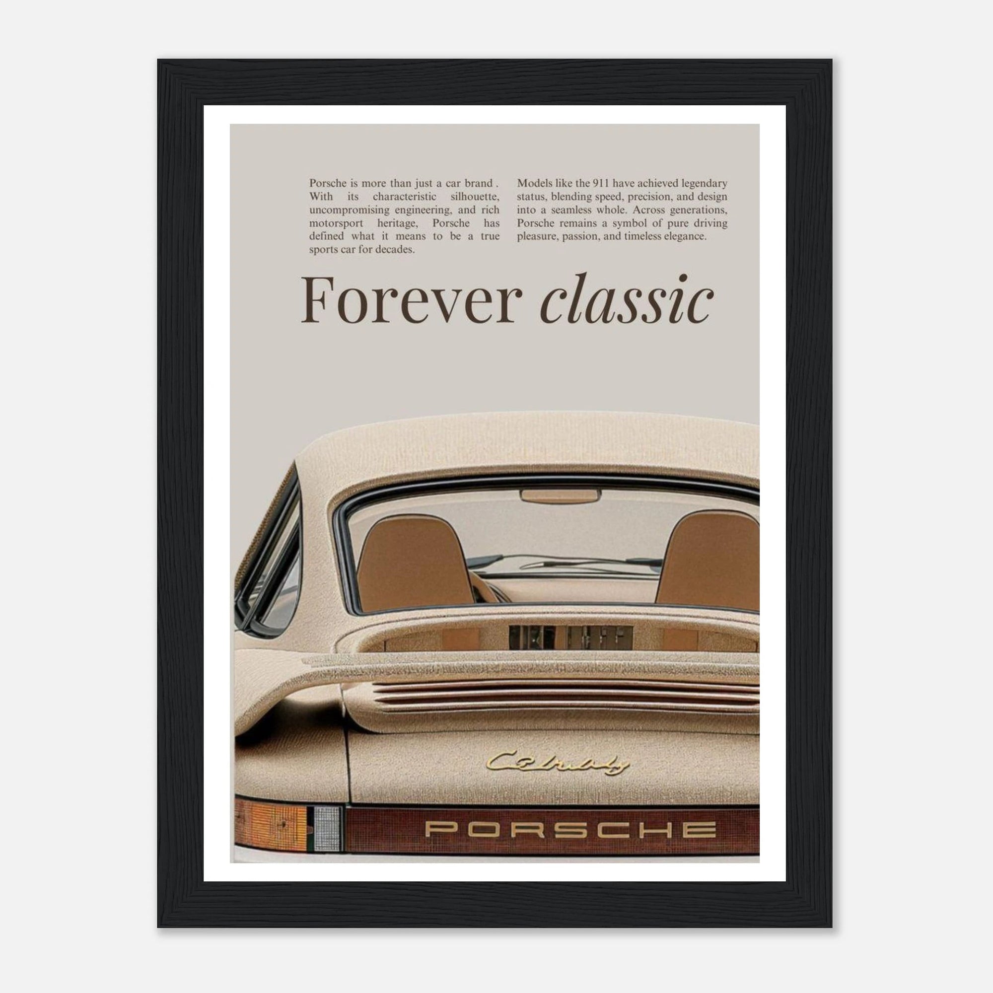 Forever Classic Porsche art frame - SKANDINAVER