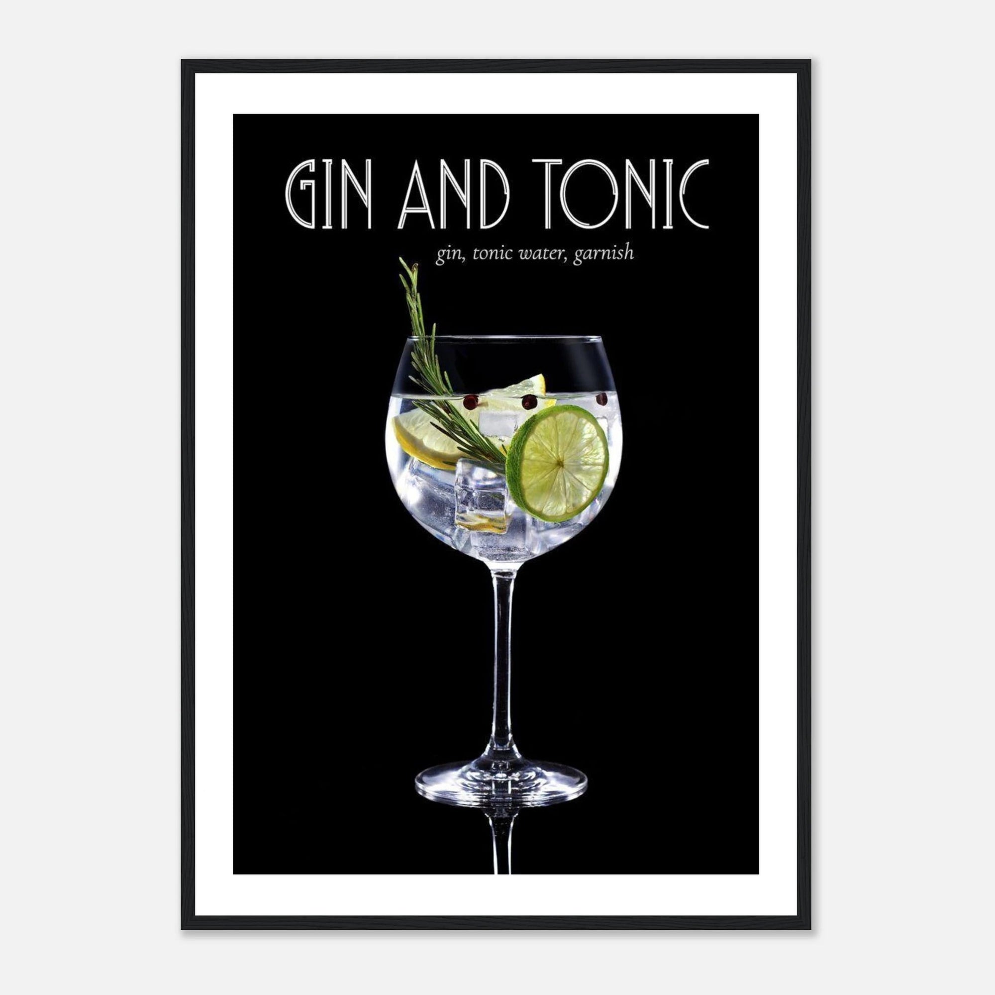 Gin & Tonic art frame Poster for fashion - SKANDINAVER