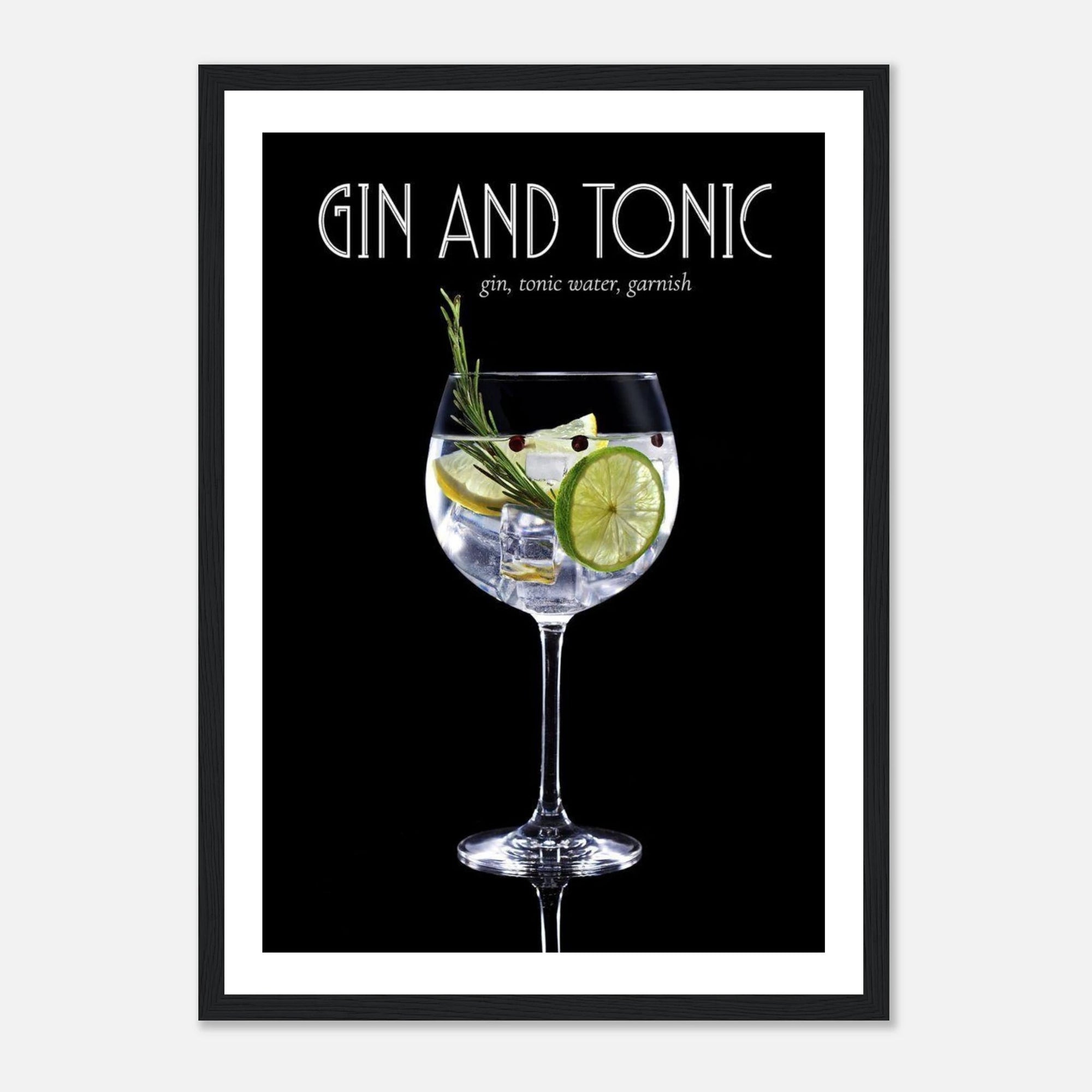 Gin & Tonic art frame Poster for fashion - SKANDINAVER
