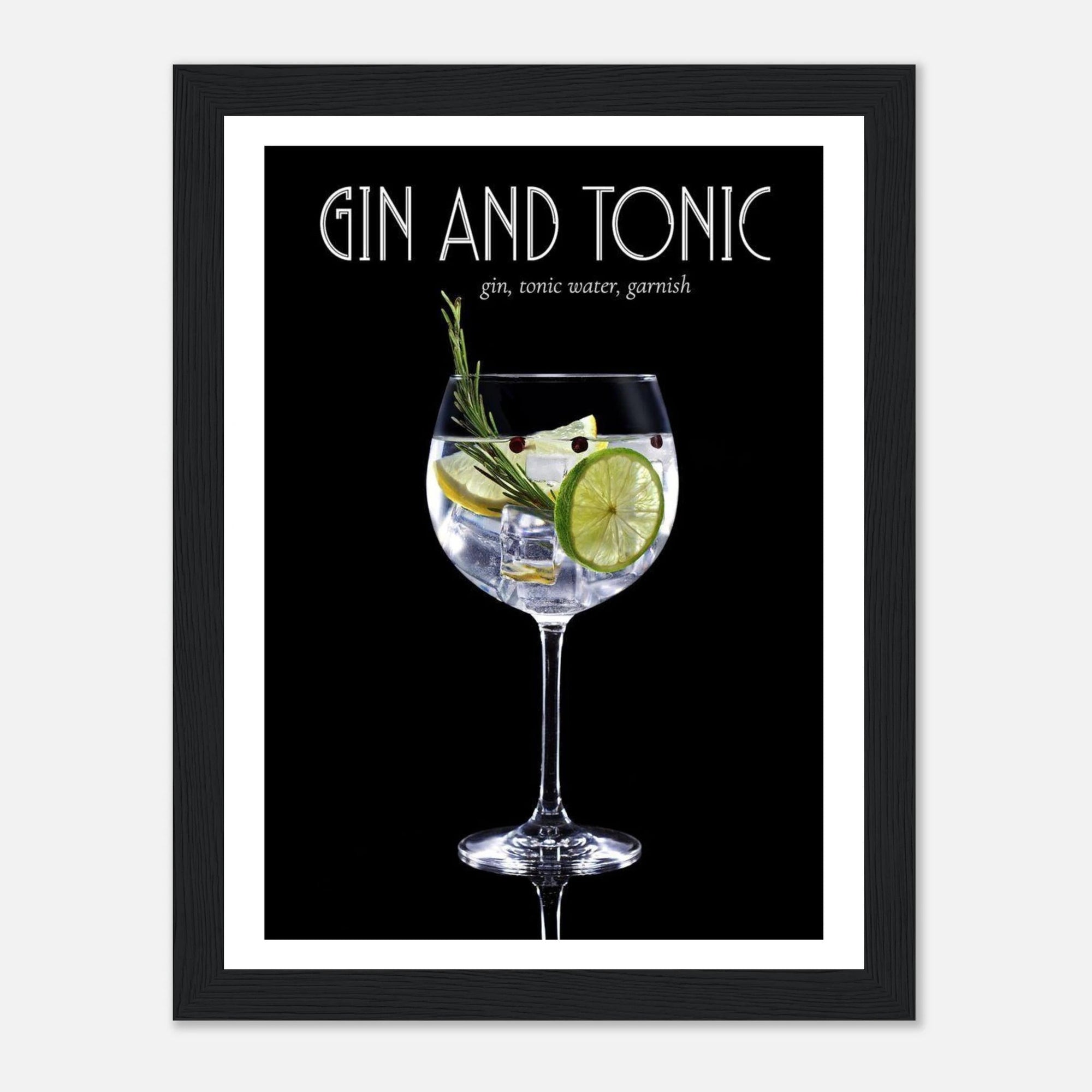 Gin & Tonic art frame Poster for fashion - SKANDINAVER