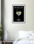 Gin & Tonic art frame Poster for fashion - SKANDINAVER