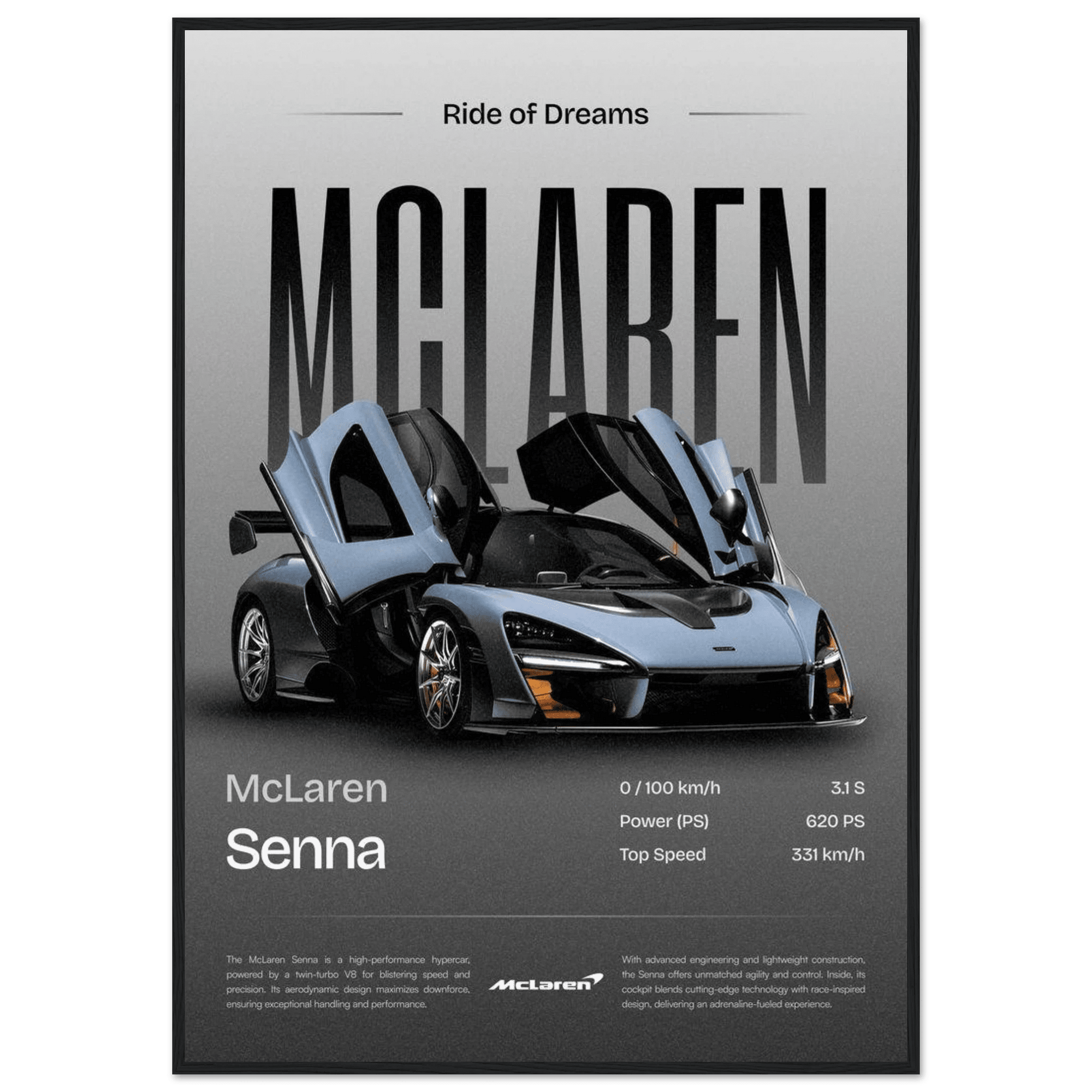 Mc Laren Senna art for fashion - SKANDINAVER