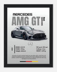 mercedes amg gt black series inspired art print - SKANDINAVER