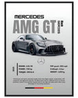 mercedes amg gt black series inspired art print - SKANDINAVER