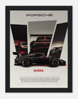 porsche 911 t3rs track redline framed art - SKANDINAVER