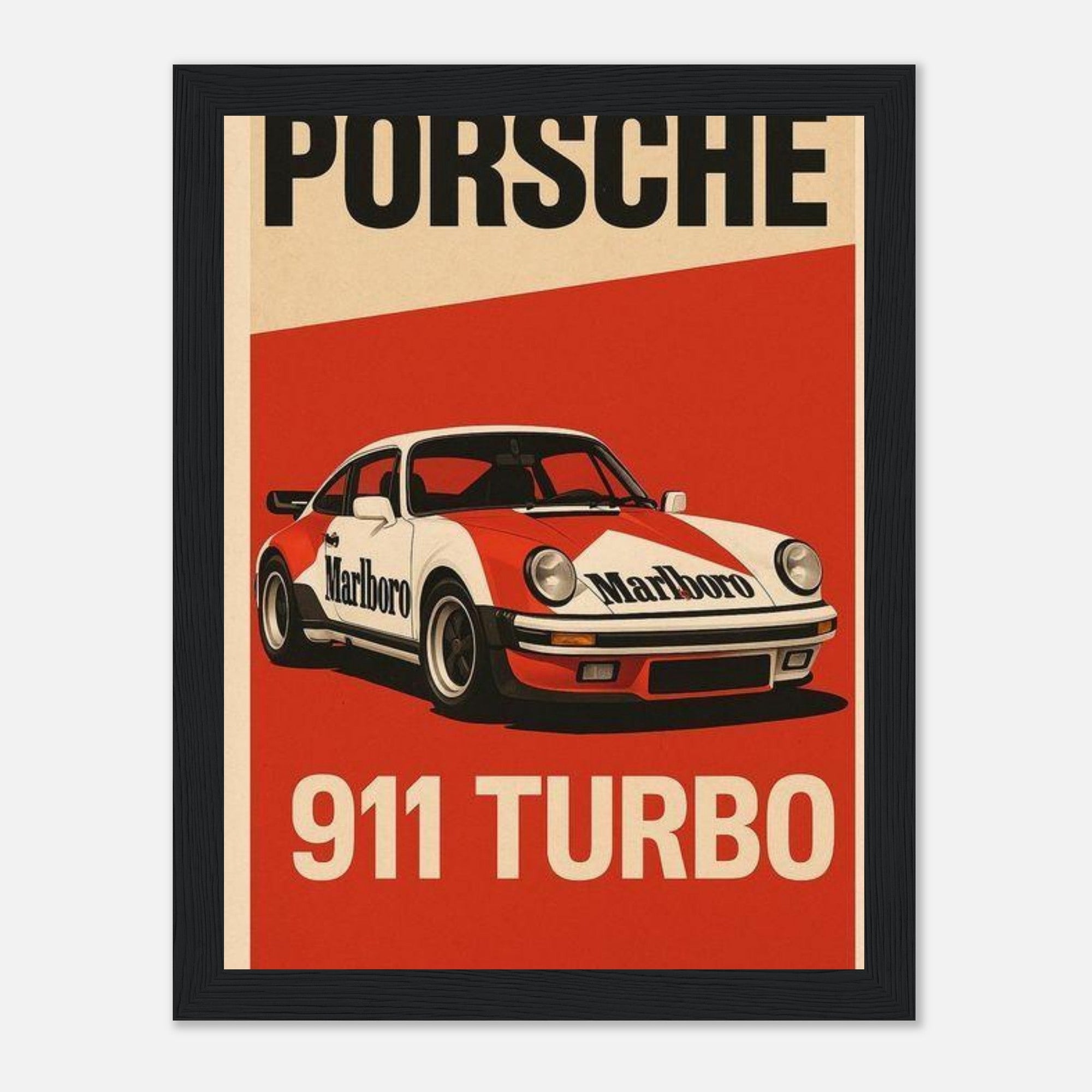 Porsche 911 Turbo Mporsche 911 turbo classic racing poster - SKANDINAVER