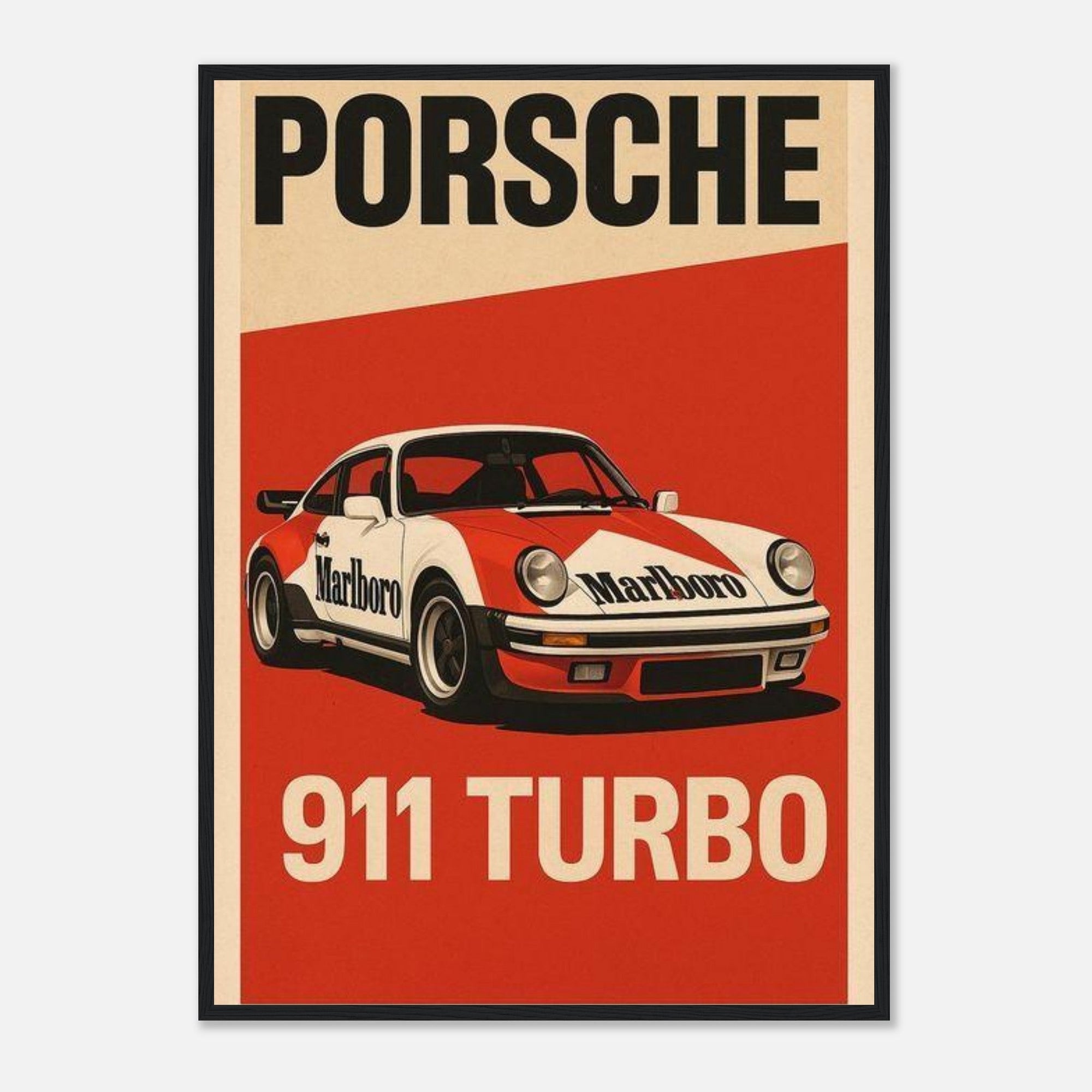 Porsche 911 Turbo Mporsche 911 turbo classic racing poster - SKANDINAVER