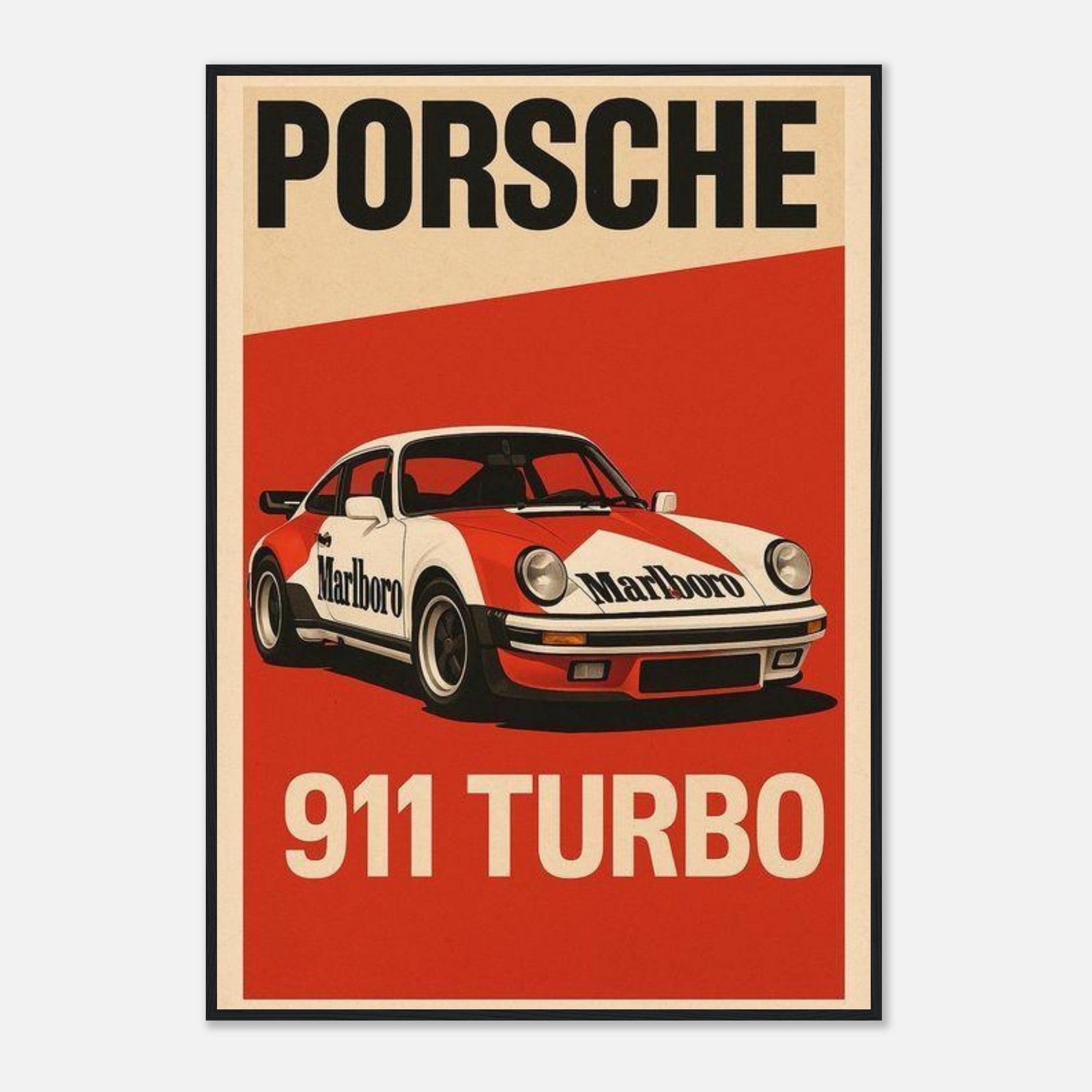 Porsche 911 Turbo Mporsche 911 turbo classic racing poster - SKANDINAVER