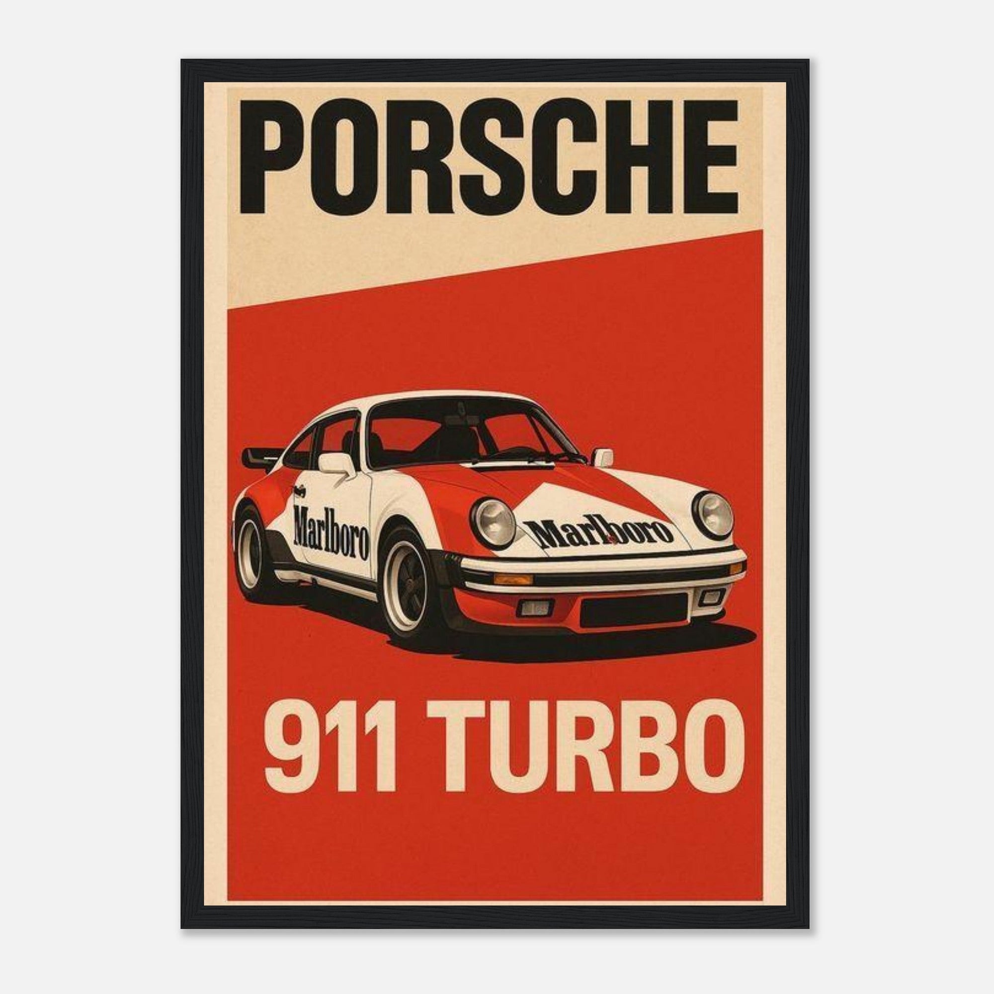 Porsche 911 Turbo Mporsche 911 turbo classic racing poster - SKANDINAVER