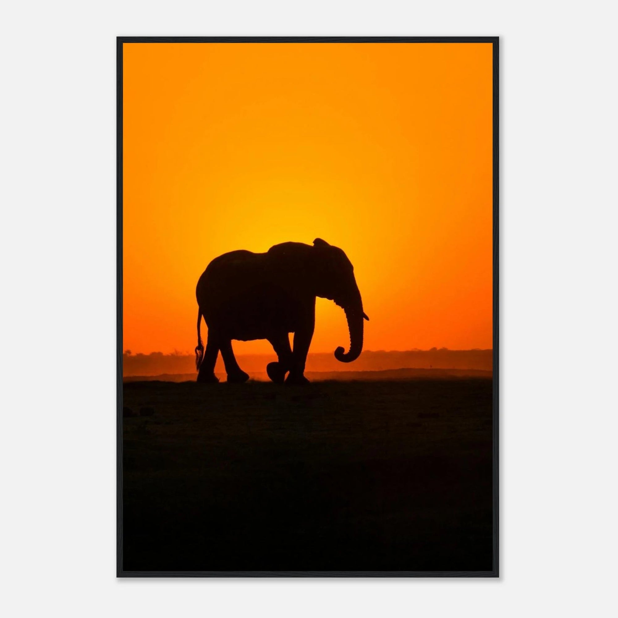 Sunset elephant art frame Poster - SKANDINAVER