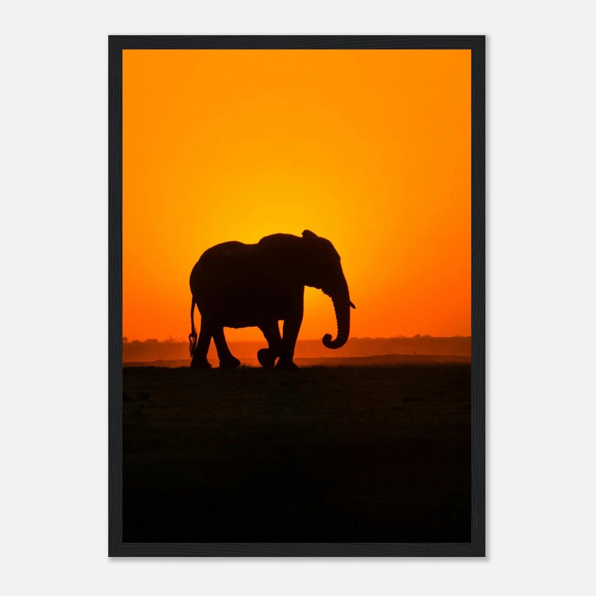 Sunset elephant art frame Poster - SKANDINAVER
