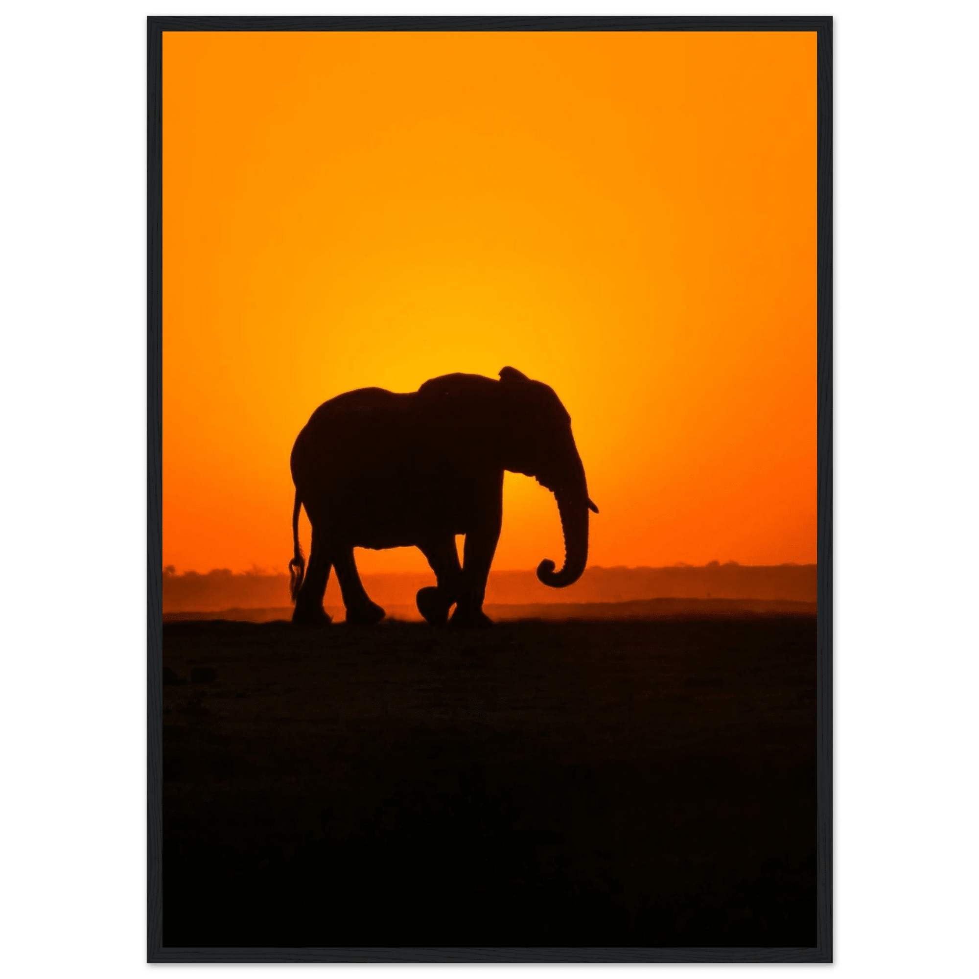 Sunset elephant art frame Poster - SKANDINAVER