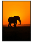 Sunset elephant art frame Poster - SKANDINAVER