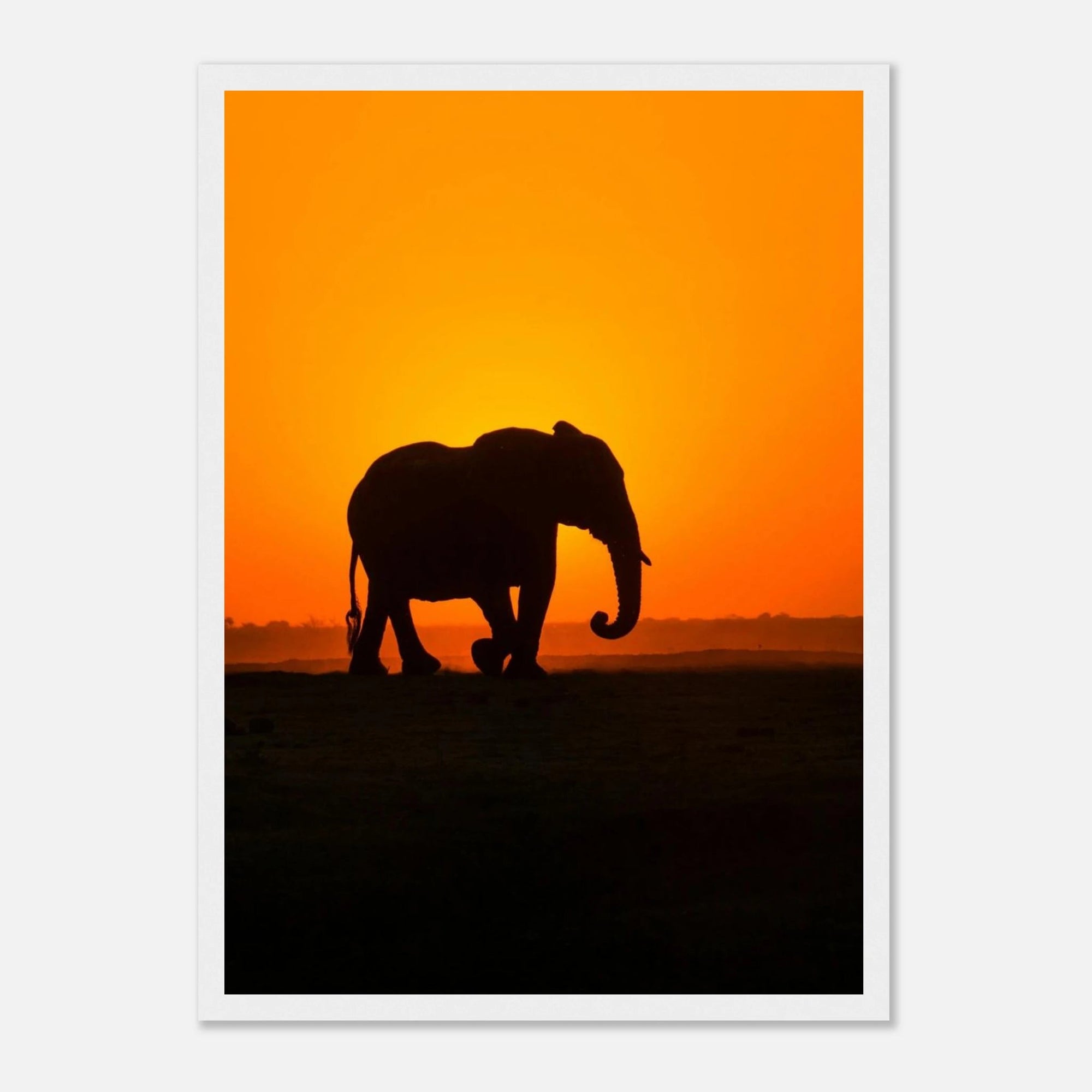Sunset elephant art frame Poster - SKANDINAVER