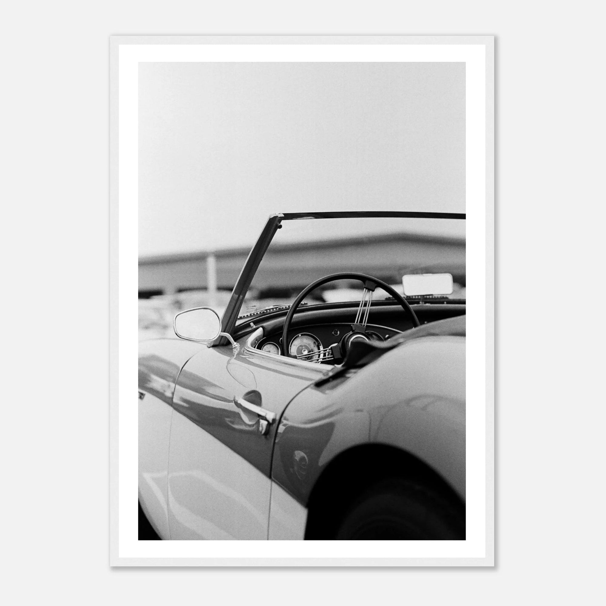 Vintage car cabriolet art frame - SKANDINAVER